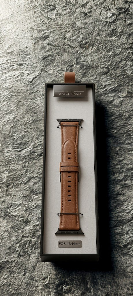 Brown Leather Strap for Apple watch