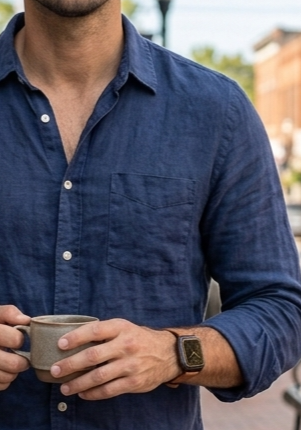 Brown Leather Strap for Apple watch