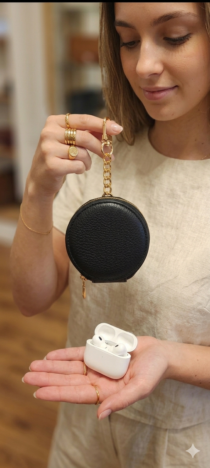 Leather earbuds Case