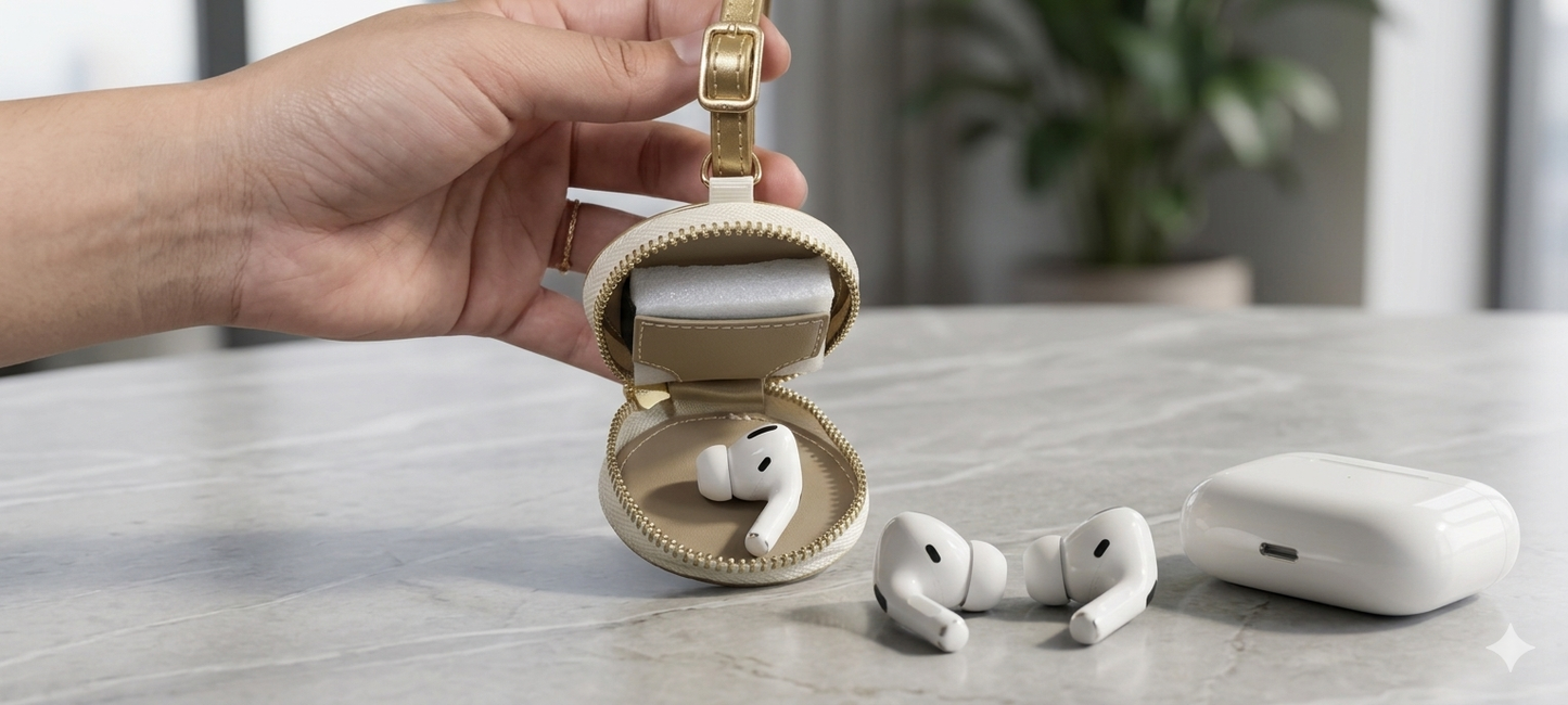 Gold Earbuds Case