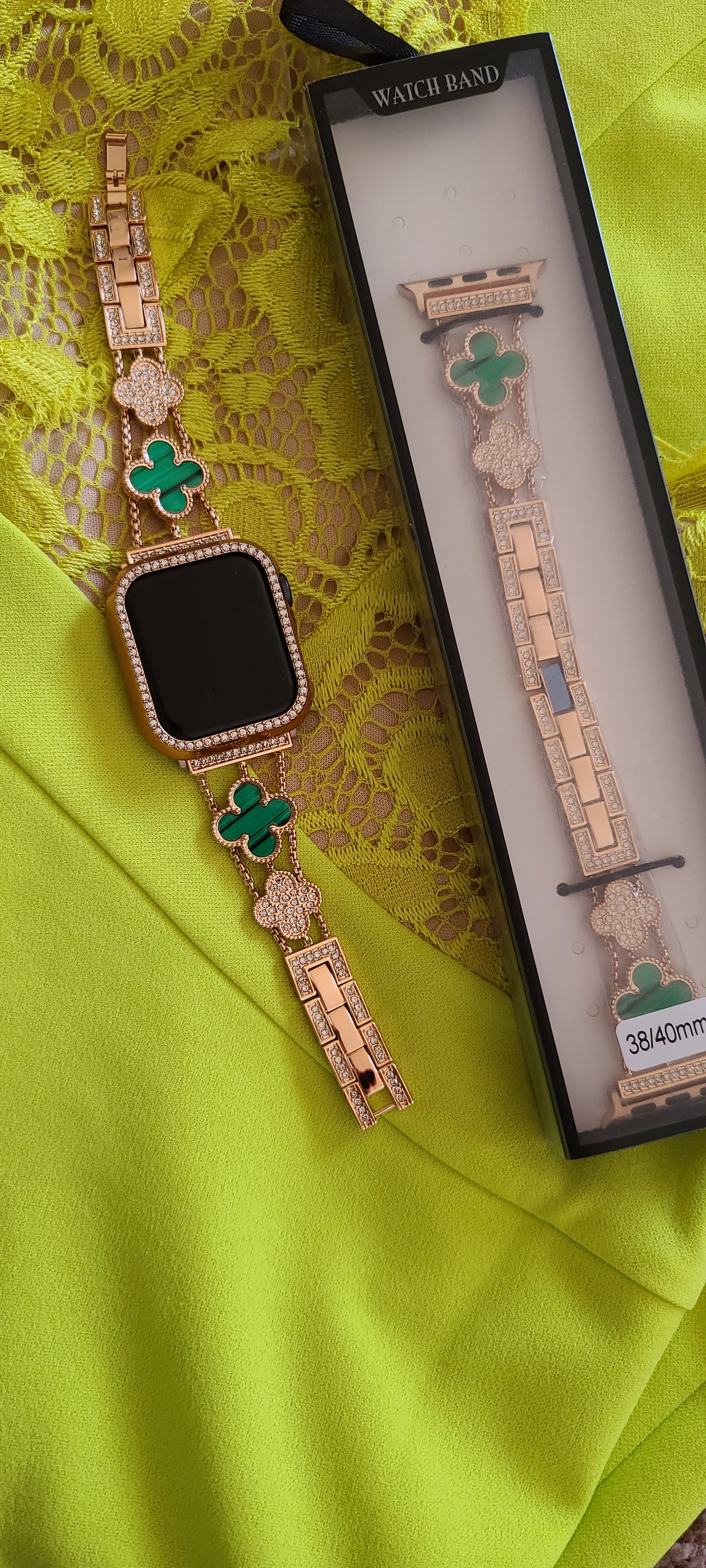 Green cleef apple watch bands