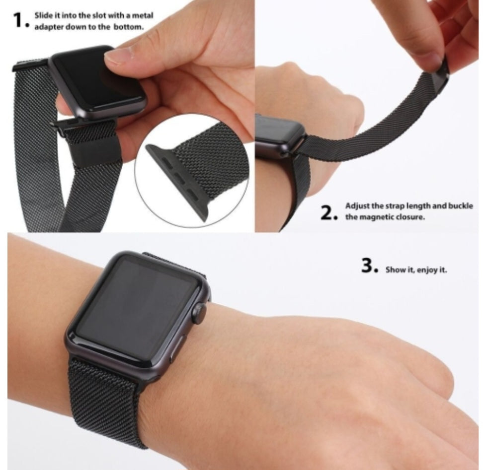 Mesh Loop Magnetic Clasp Space Gray