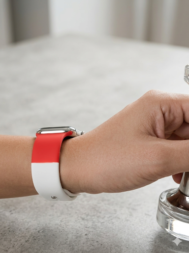 Unisex Tricolor Silicone Watch Strap
