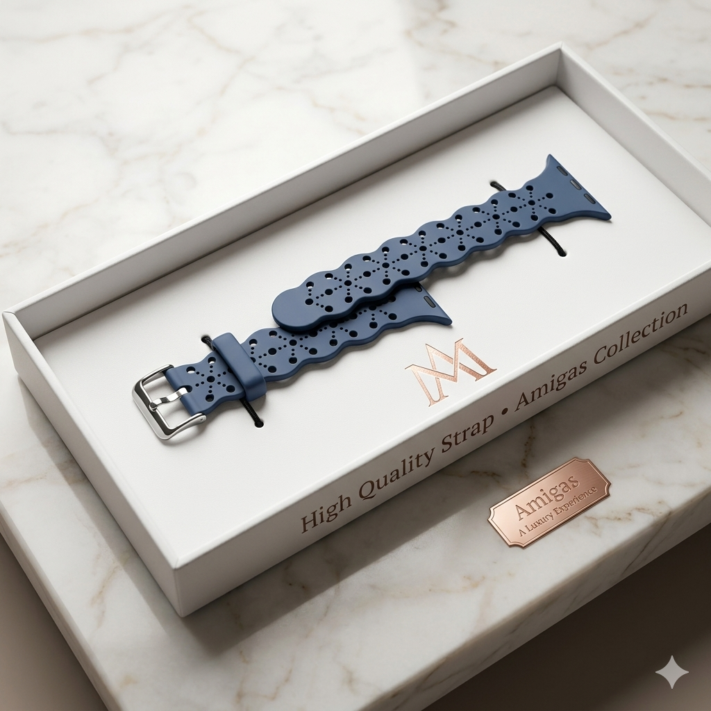 Navy Leather Strap 38/40/41MM
