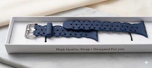 Navy Leather Strap 38/40/41MM