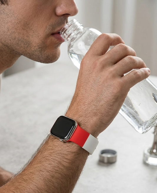 Unisex Tricolor Silicone Watch Strap