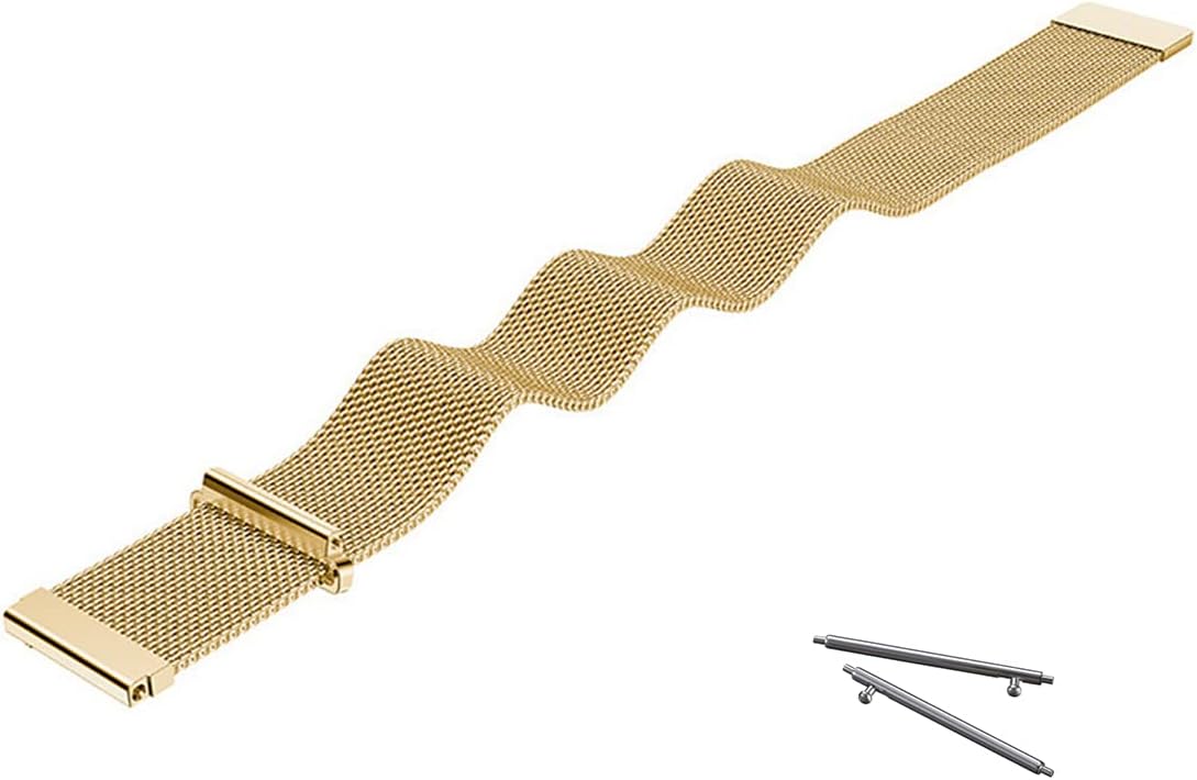 Gold Samsung 20mm Watch Band with Wand Clasp