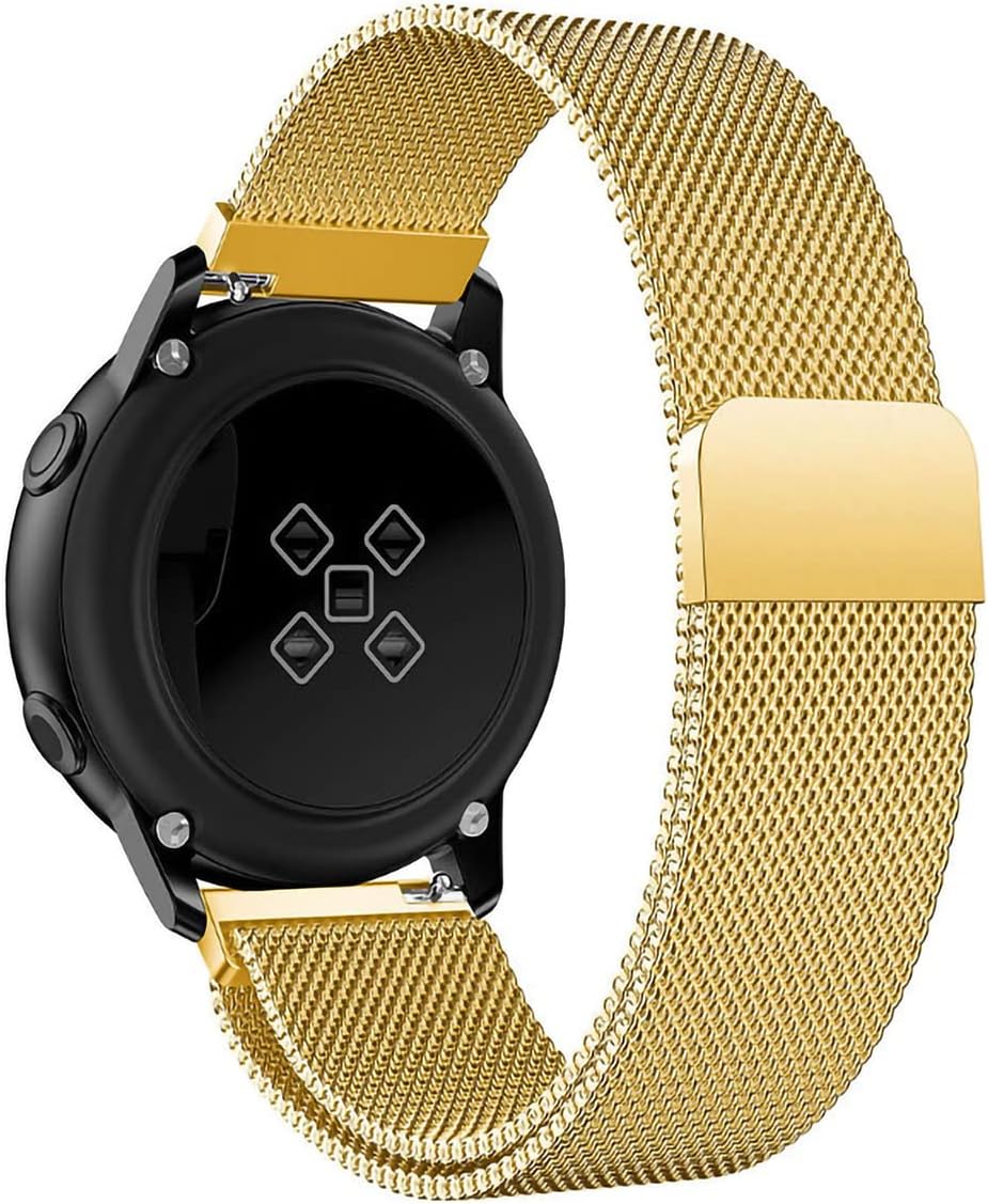 Gold Samsung 20mm Watch Band with Wand Clasp